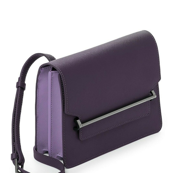 Botkier Lennox Box Pebbled Leather Winter Purple - Picture 3 of 4